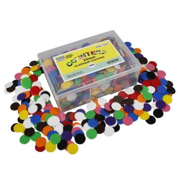 Opaque Counters (Box of 1000) 22mm - 10 colours