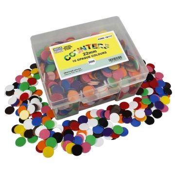 Opaque Counters (2000) 22mm - 10 colours 
