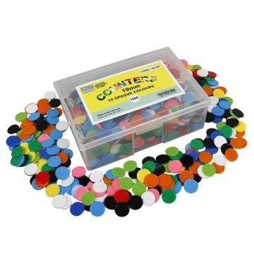 Opaque Counters (1000) 19mm - 10 colours