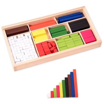 Wooden Cuisenaire Rods - Box of 308