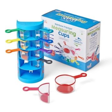 Rainbow Fraction Measuring Cups - Set of 9