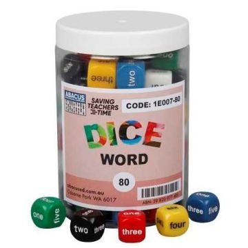 Dice - 6 Sided 16mm Word