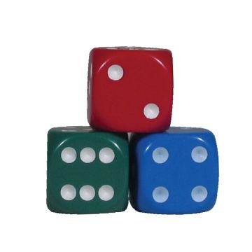 Dice - 6 Sided 16mm Dotted (10)