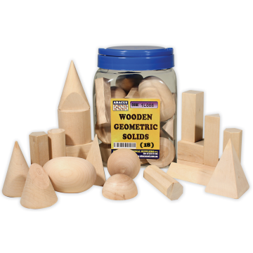 Geometric Solids - Wooden (Set of 18)