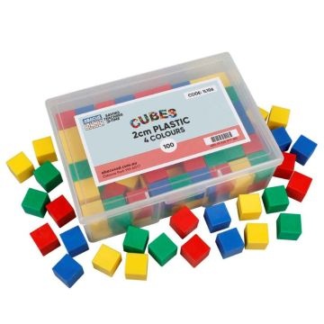 Plastic Cubes - 2cm