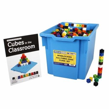 Interlocking - 2cm Plastic Cubes Class Set