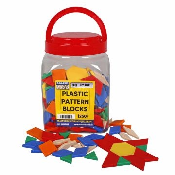 Pattern Blocks - Plastic (Jar of 250)