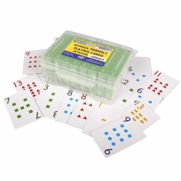 School Friendly Playing Cards - Box of 8 Packs 