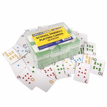 School Friendly Playing Cards - Box of 16 Packs 