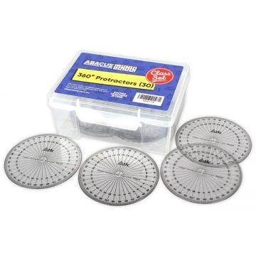 Protractor - 360 Degree - Boxed Class Set of 30 