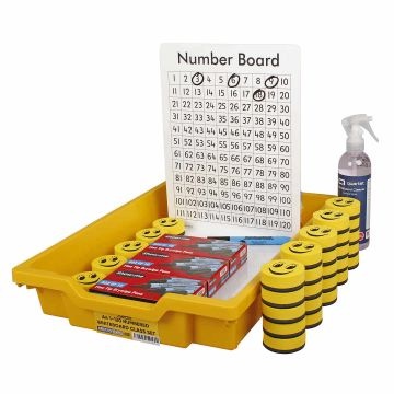 1-120 Numbered Student Whiteboard Class Set
