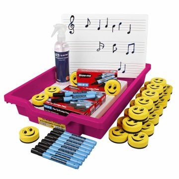 Music Staves Student Whiteboard Class Set