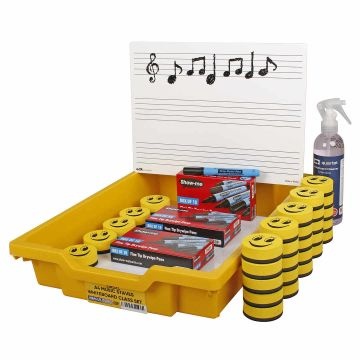 A4 Student Whiteboard - Music Staves Class Set