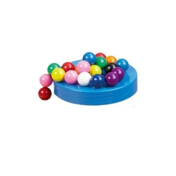 Coloured Plastic Magnetic Marbles (20)
