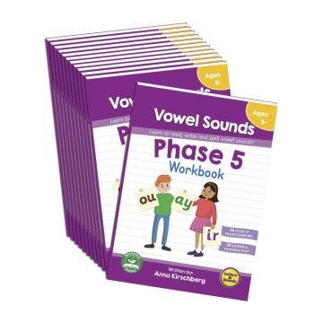 Phase 5 Workbook - Vowel Sounds (Set of 12)