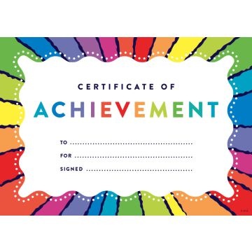 Rainbow Stripes - CARD Certificates (Pack of 100)