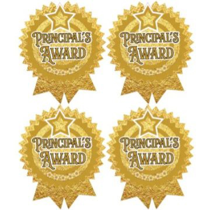 Principal's Award Stickers - Glitter (Pack of 72)