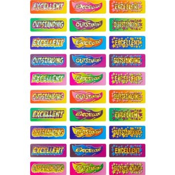 Excellent/Outstanding Stickers (Pack of 90)