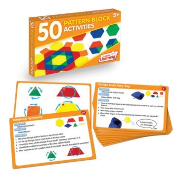 50 Pattern Block Activity Cards