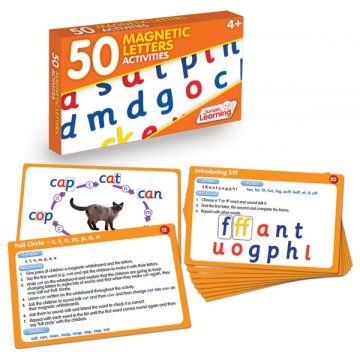 50 Magnetic Letters Activity Cards