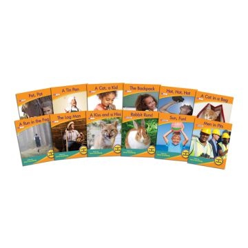 Decodable Readers Phase 2 (Set 2) - Letter Sound Non-Fiction (Set of 12)