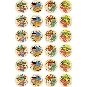  Super Kid Stickers - Boy - (Pack of 96)