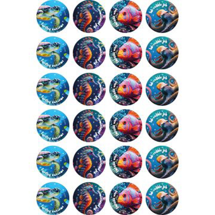 Sea Creatures - Photo Stickers (Pack of 96)