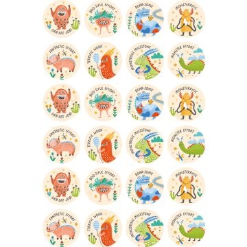 Monsters Stickers (Pack of 96)