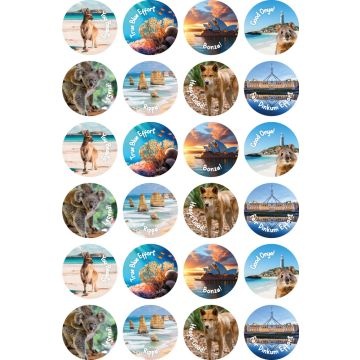 Aussie Lingo - Photo Stickers (Pack of 96)