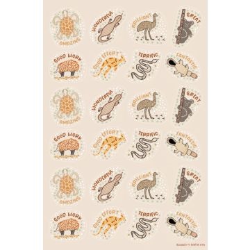 Country Connections - Eucalyptus Scented Stickers (Pack of 72)