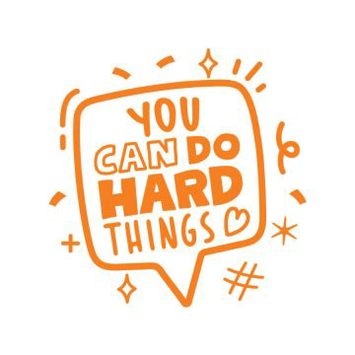 You Can Do Hard Things Stamper - 22mm stamp
