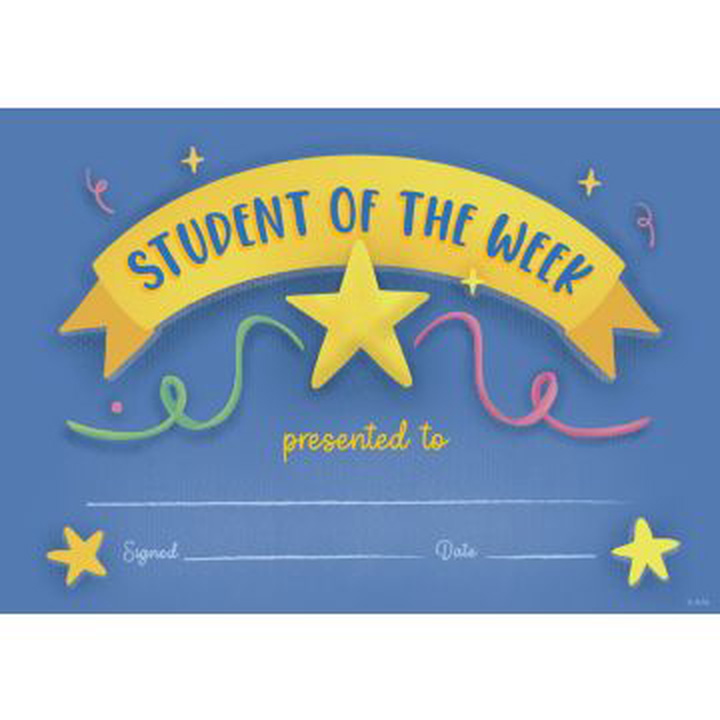 Student of the Week - CARD Certificates (Pack of 100)