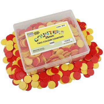 Two-Colour Counting Chips - 25mm - Box of 1000