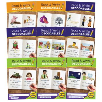 Decodable Readers - Letters & Sounds - Read & Write Decodables Set A 
