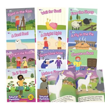 Decodable Readers - Letter & Sounds - Sound Families - Phase 5.5 - Long Vowels - Fiction - 12 Titles
