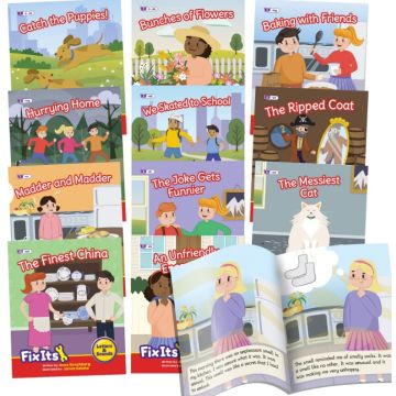 Decodable Readers - Fix Its - Phase 6 - Suffixes - Fiction - 12 Titles