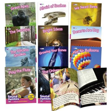 Decodable Readers - Letter & Sounds - Sound Families - Phase 5.5 - Long Vowels - Non-Fiction - 12 Titles