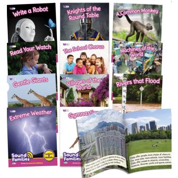 Decodable Readers - Letter & Sounds - Sound Families - Phase 5.5 - Consonants - Non-Fiction - 12 Titles
