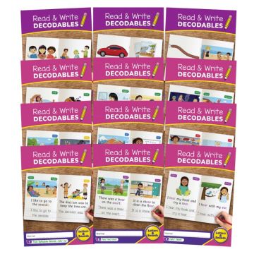 Decodable Readers - Letters & Sounds - Read & Write Decodables Set B