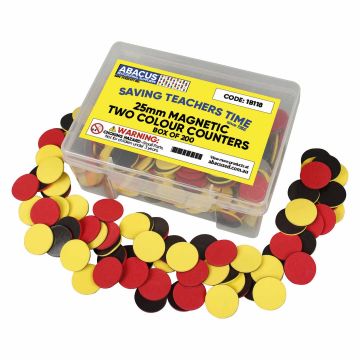 Magnetic Two Colour Counters - Box of 200