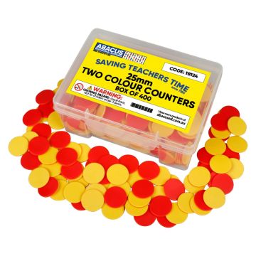 Two-Colour Counting Chips - 25mm - Box of 400