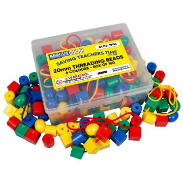 Large Threading Beads - Jar of 160