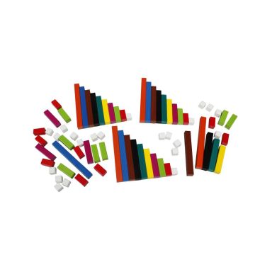 Plastic Cuisenaire Rods Student Pack - 74 pieces, 10 colours