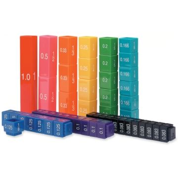 Fraction Tower Equivalency Cubes