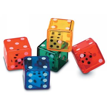 6-Sided Dice in Dice - 18mm (Jar of 72)