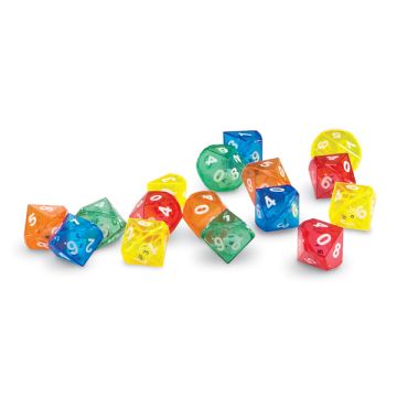 Dice in Dice - 10 sided (Jar of 72)
