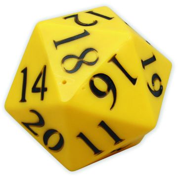 20-Sided Numbered Jumbo PVC Dice
