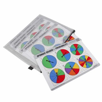 Dr Paul Swan's Probability Spinner Board - Wallet of 8