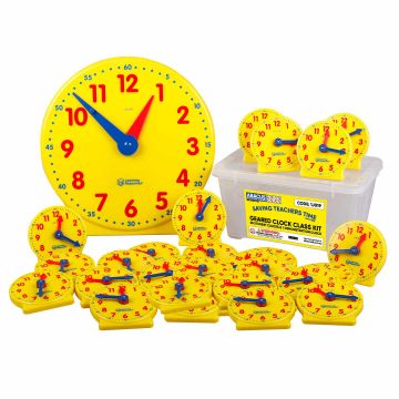 Geared Clock Class Kit - Box of 30 Student Clocks & 1 Demo Clock