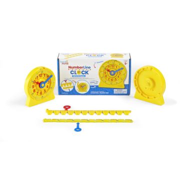 12-Hour Student Number Line Clock - Set of 6